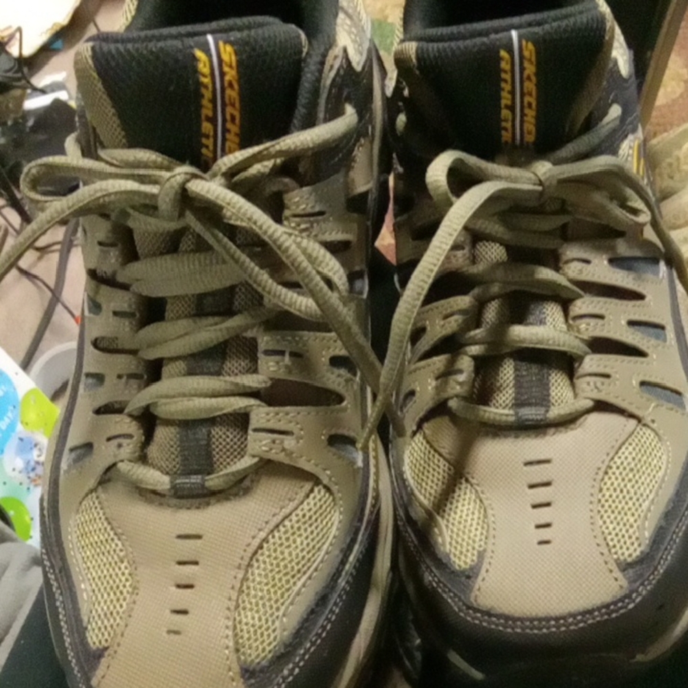 Skechers Athletic Shoes - Green and Black